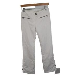 Erin Snow Pants Womens 4 White Ski Snowboard Winter Outdoor Insulated Zipper